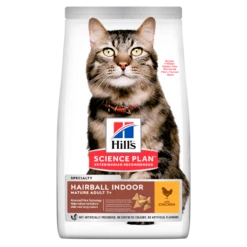 Hills Science Plan Feline Mature Adult 7+ Hairball Indoor Trockenfutter 6 X 1,5 Kg Trockenfutter