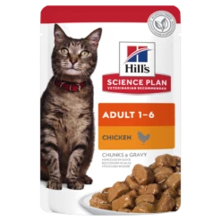 Hills Science Plan Feline Adult Frischebeutel Für Katzen 12 X 85 G Huhn Frischebeutel