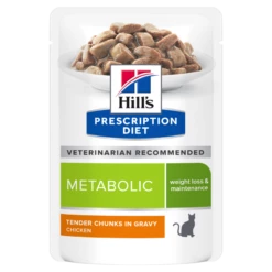 Hills Feline Metabolic Huhn Frischebeutel Für Katzen 12 X 85 G Frischebeutel Huhn