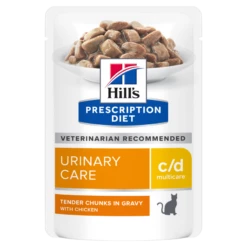 Hills Feline C/d Multicare Huhn Frischebeutel Für Katzen 12 X 85 G Huhn Frischebeutel