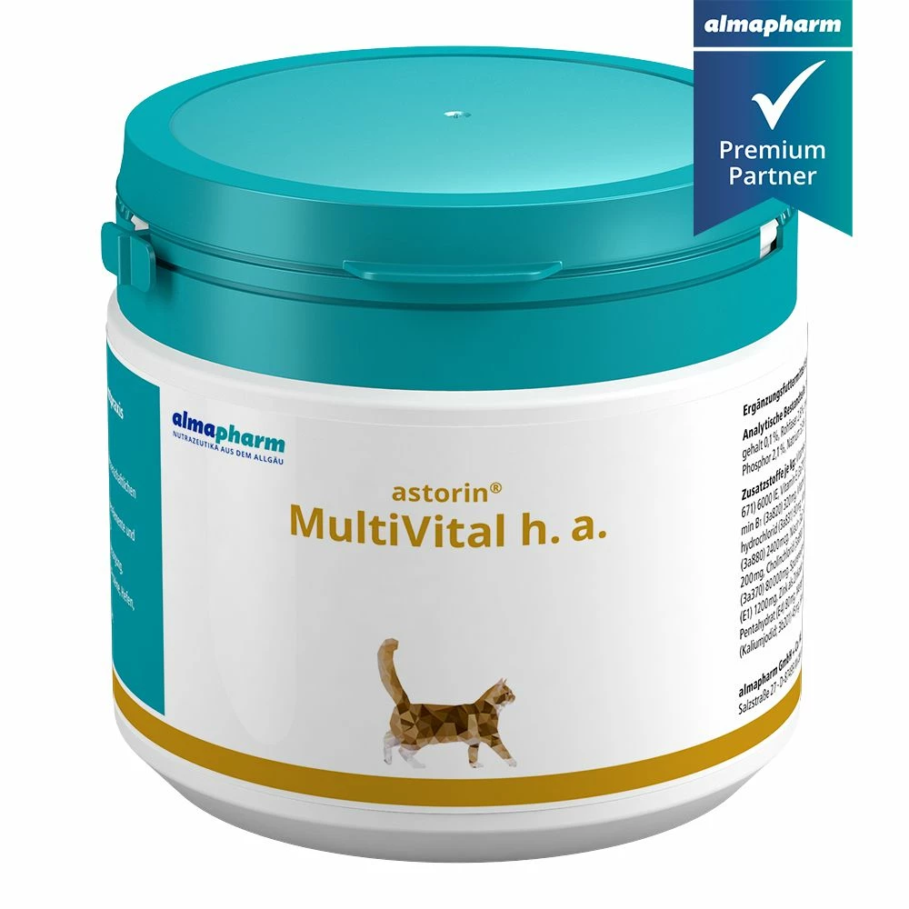 Almapharm Astorin MultiVital HA Katze Für Allergiker 100 G Pulver Dose Für Katzen – Bild 4