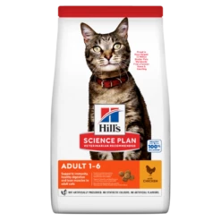 Hills Science Plan Feline Adult Trockenfutter Für Katzen 1,5 Kg Huhn Trockenfutter
